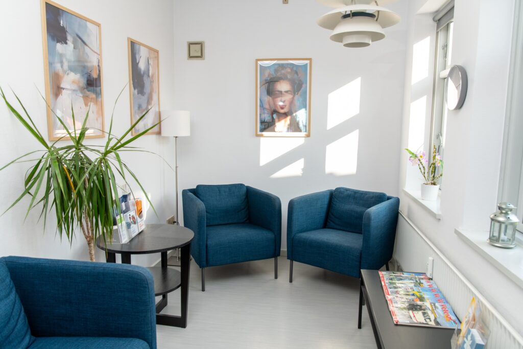 Venteværelset i Tandlægehuset Høruphav
