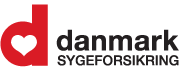 Logo af sygeforsikring Danmark, som vi samarbejder med her hos tandlægehuset høruphav